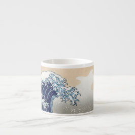 Xícara De Espresso A Onda de Excelente de Kanagawa