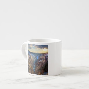 Xícara De Espresso Abaixe quedas do ponto do artista