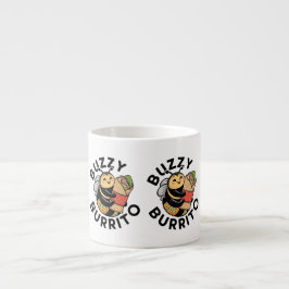 Xícara De Espresso Abeja Divertida do Burrito Barulhento