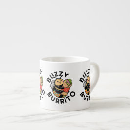 Xícara De Espresso Abeja Divertida do Burrito Barulhento