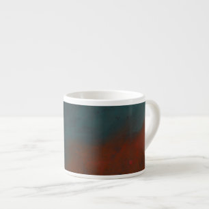 Xícara De Espresso Abstrato 1: Vermelho e azul