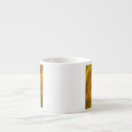 Xícara De Espresso Abstrato Kokopelli com Mesa, Cactus e Sol