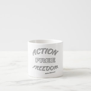 Xícara De Espresso Ação Liberdade Livre