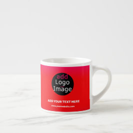 Xícara De Espresso Adicione o logotipo Magenta personalizável para em