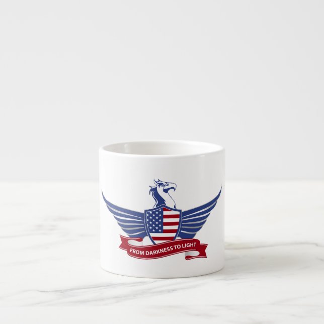 Xícara De Espresso águia americana (Frente)