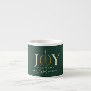 Xícara De Espresso ALEGRIA PARA O MUNDO Natal Cristão