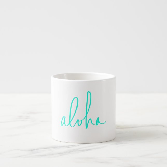 Xícara De Espresso Aloha (Frente)