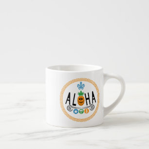 Xícara De Espresso Aloha Pineapple Design - Specialty Mug Espresso
