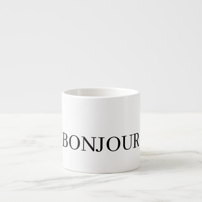 Xícara De Espresso AMAZING BONJOUR Mug (Frente)