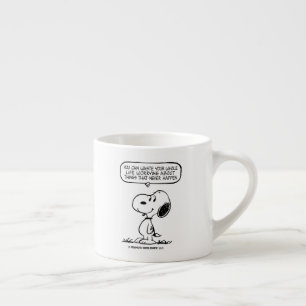 Xícara De Espresso Amendoins Snoopy, você não aguenta sua vida inte