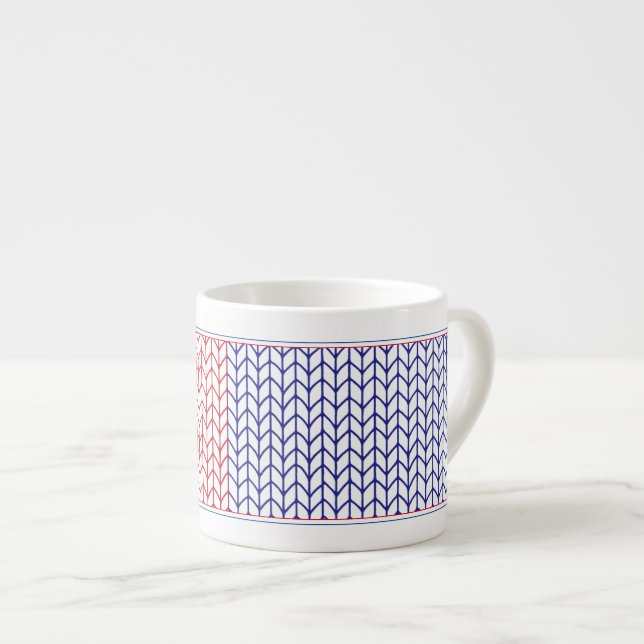 XÍCARA DE ESPRESSO AMERICAN KNIT (Frente Esquerda)