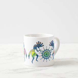 Xícara De Espresso Americanos nativos - Sun Dancing Kokopelli 5