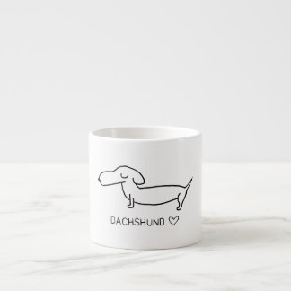 Xícara De Espresso Amor do Dachshund