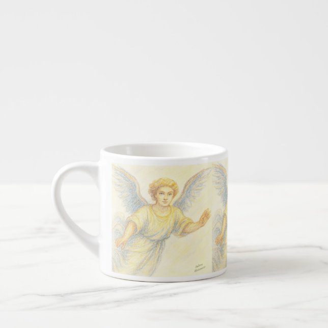 Xícara De Espresso Anjo em voo com um sorriso (Esquerda)