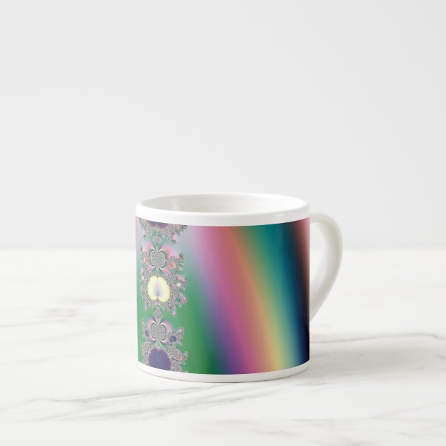 Xícara De Espresso Arco-íris (Frente Esquerda)