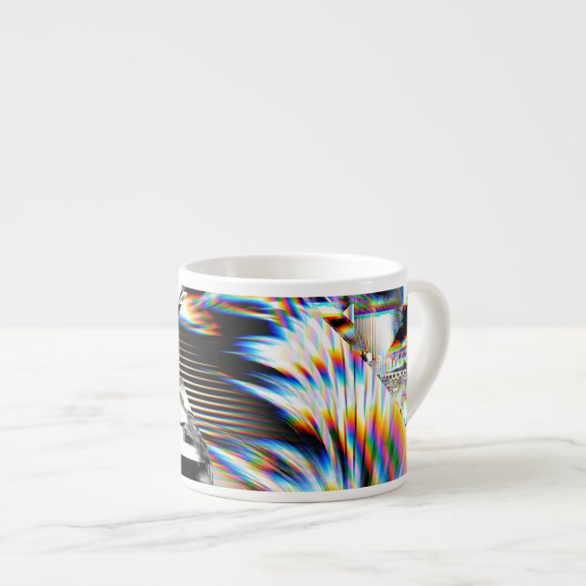 Xícara De Espresso Arco-Íris Assalto (Frente Esquerda)