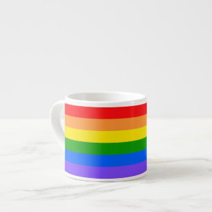 Xícara De Espresso Arco-íris Colorido