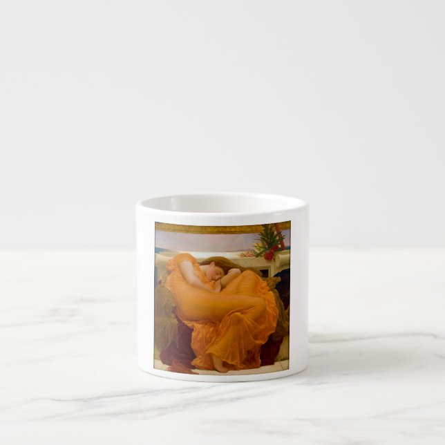 Xícara De Espresso Ardendo junho pelo senhor Frederic Leighton (Frente)