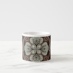 Xícara De Espresso Art nouveau - padrão geométrico de vinheta