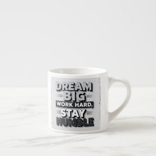 Xícara De Espresso Arte de Citação Tipográfica Inspiradora e Motivaci