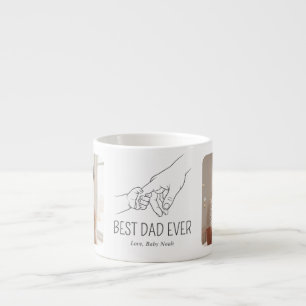 Xícara De Espresso Arte de Linha Minimalista Melhor Pai do Mundo Foto