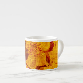 Xícara De Espresso Arte gráfica digital verde-amarelada