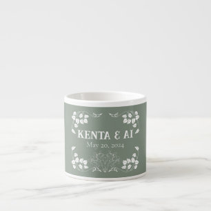 Xícara De Espresso Arte Personalizada Nouveau Especialidade Mug