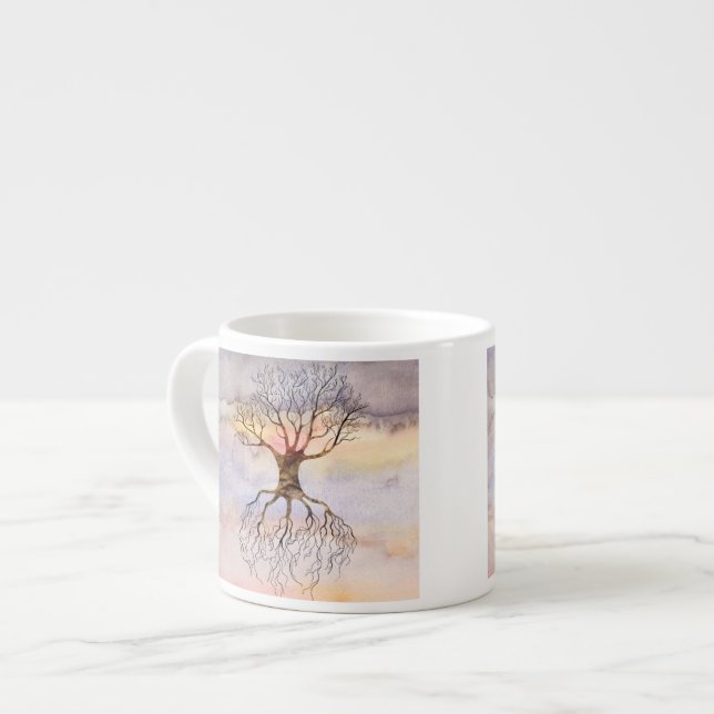 Xícara De Espresso Árvore contra o céu (Frente Esquerda)