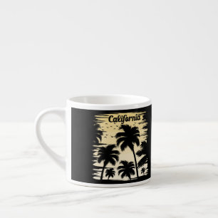 Xícara De Espresso Árvore Palm da Califórnia