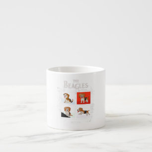 Xícara De Espresso As Beagles Deixam Que Seja Engraçado E Bonito Para