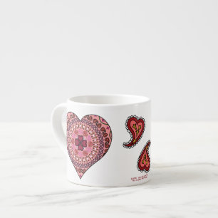 Xícara De Espresso As Camadas do Coração Especialmente Mug