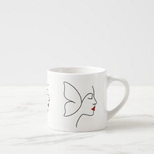 Xícara De Espresso Asas Emergentes - Retrato de cicatrização da borbo