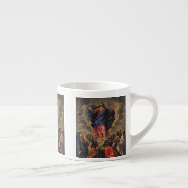 Xícara De Espresso Ascensão acima da multidão (Direita)