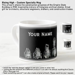 Xícara De Espresso Ascensão Alta - Mug de Especialidades Personalizad