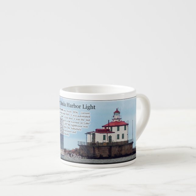 Xícara De Espresso Ashtabula Harbour Light espresso mug (Frente Esquerda)