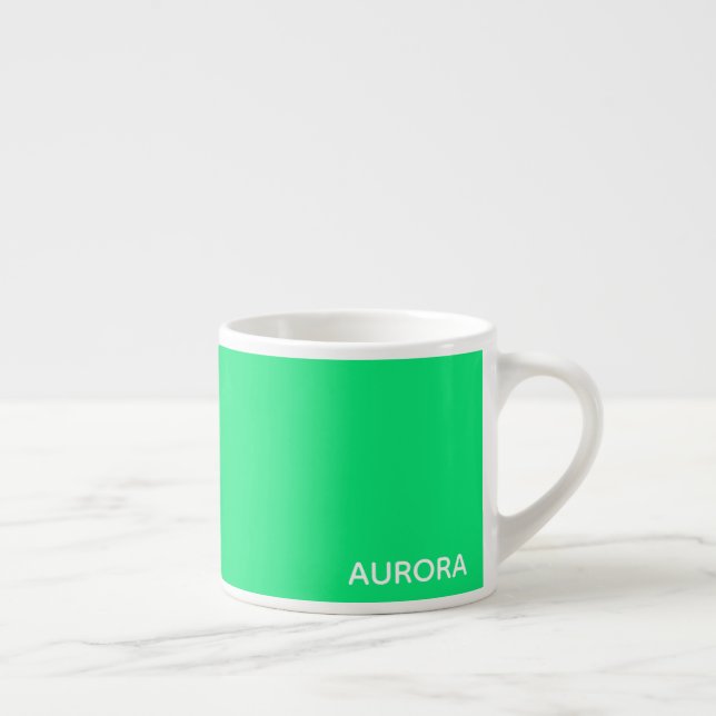 Xícara De Espresso Aurora green color name (Direita)
