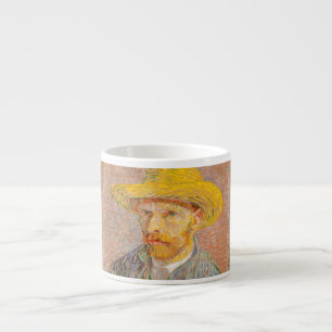 Xícara De Espresso Autorretrato de Vincent Van Gogh com Chapéu de Pal