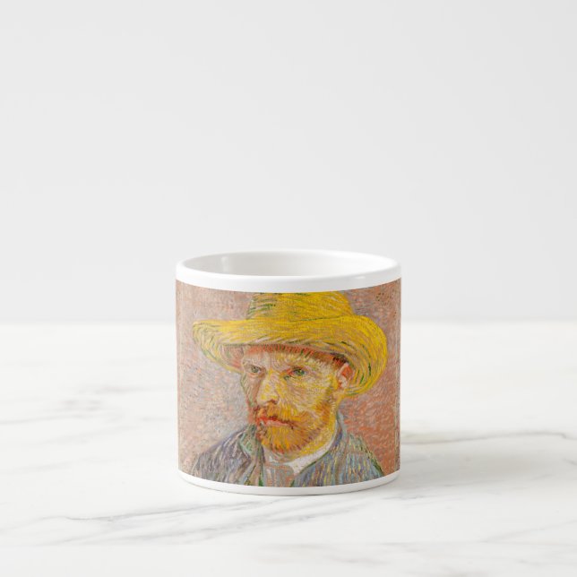 Xícara De Espresso Autorretrato impressionista de Vincent Van Gogh (Frente)