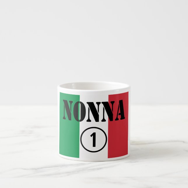 Xícara De Espresso Avó italianas: ONU de Nonna Numero (Frente)