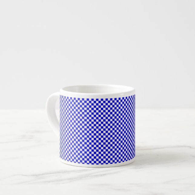 Xícara De Espresso Azul e branco - Espresso Mug (Frente Esquerda)