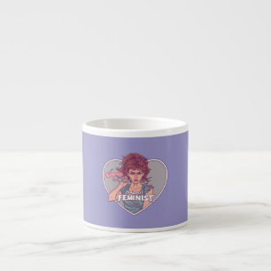 Xícara De Espresso BADASS FEMINISTA, desenho animado