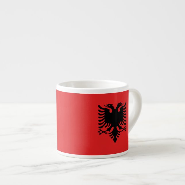 Xícara De Espresso Bandeira albanesa (Frente Esquerda)