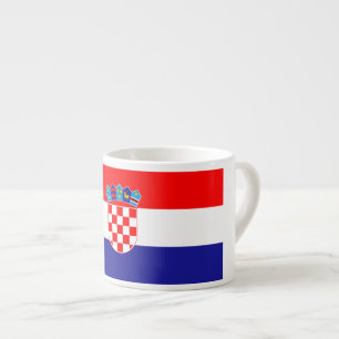 Xícara De Espresso Bandeira da Croácia