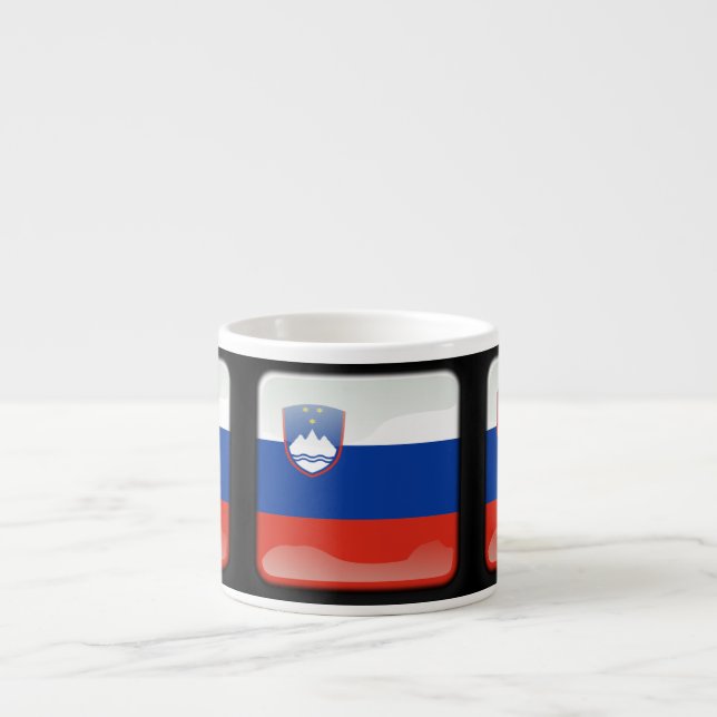 Xícara De Espresso Bandeira da Eslovênia (Frente)
