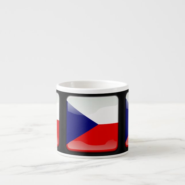 Xícara De Espresso Bandeira da República Checa (Frente)