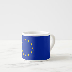 Xícara De Espresso Bandeira da União Europeia