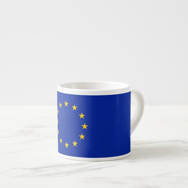 Xícara De Espresso Bandeira da União Europeia (Frente Esquerda)