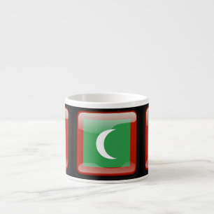 Xícara De Espresso Bandeira das Maldivas