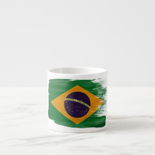 Xícara De Espresso Bandeira de Brasil