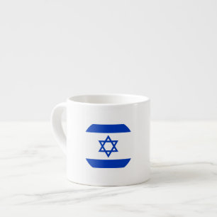 Xícara De Espresso Bandeira de Israel